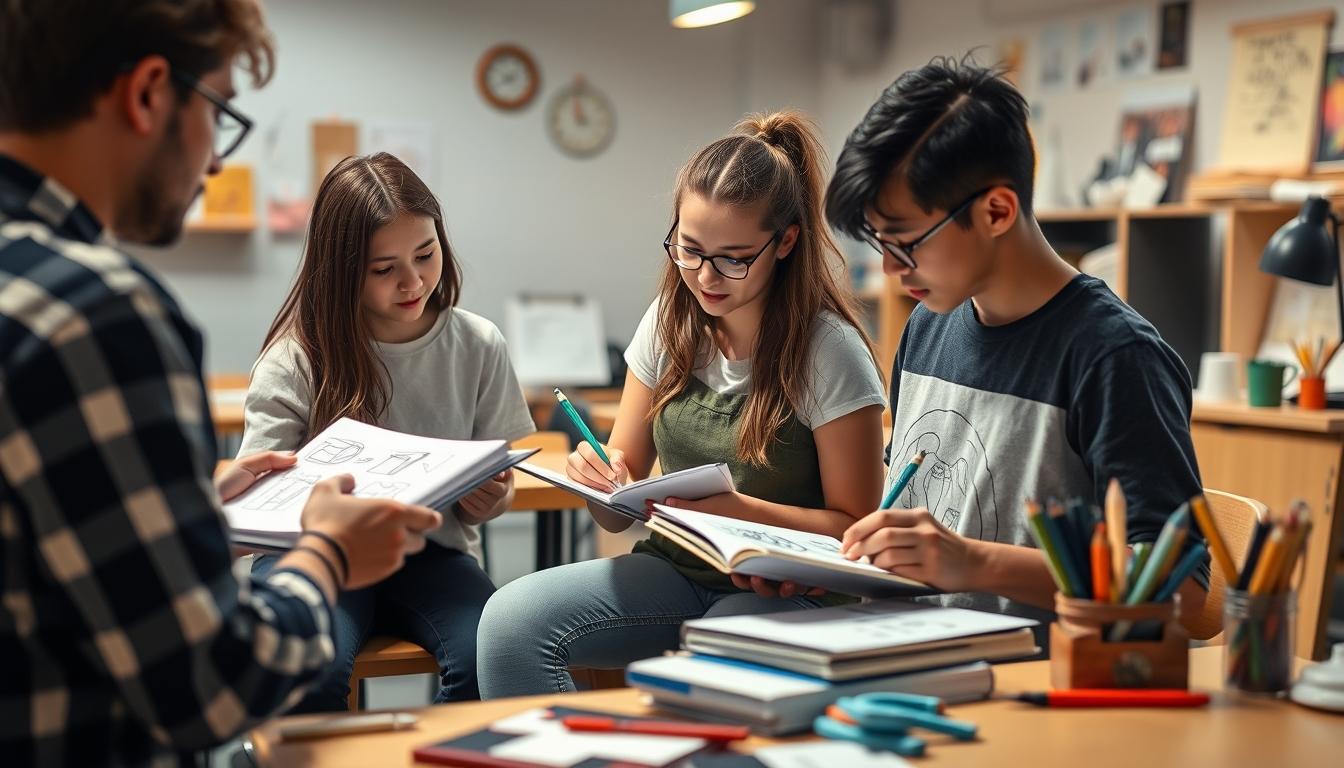 Student using online courses for flexible education