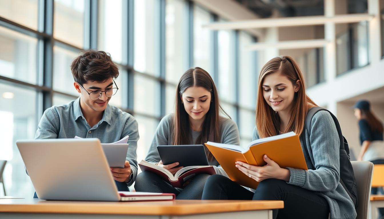 Digital learning platform with online study materials